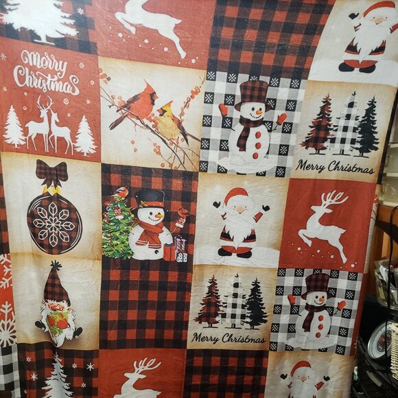 Christmas Joyous Seasons Blanket - Picture 1 of 4